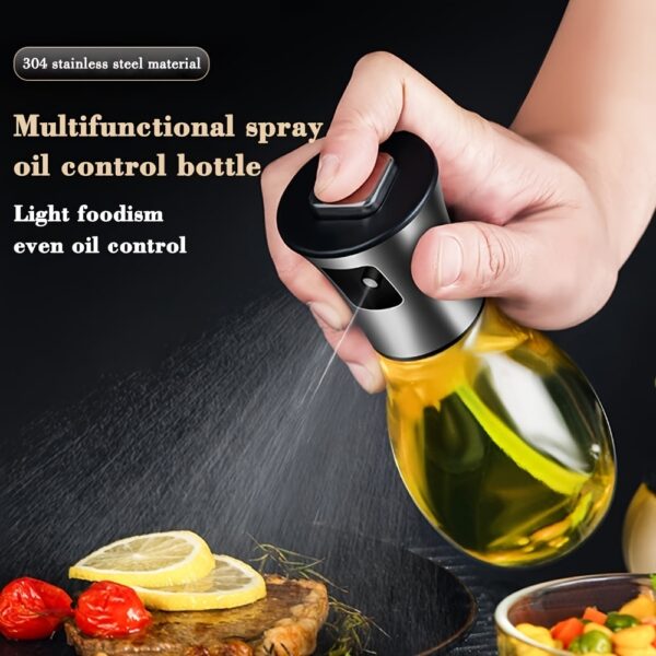 Olive Oil Dispenser Bottle Oil Sprayer Dispenser Vinegar Sprayer Dressing Spray Portable; Grilling Olive Oil Glass Bottle 200ml; For Kitchen; Cooking; Salad; Bread Baking - Image 3