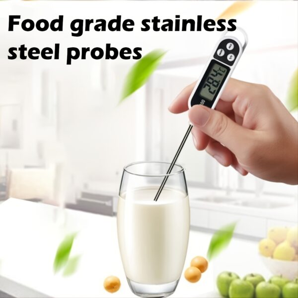 1pc; -58F?~572F?; 304 Food Grade Stainless Steel; Probe Type Electronic Thermometer - Image 2