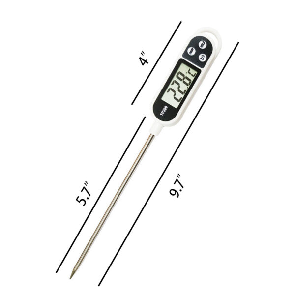 1pc; -58F?~572F?; 304 Food Grade Stainless Steel; Probe Type Electronic Thermometer