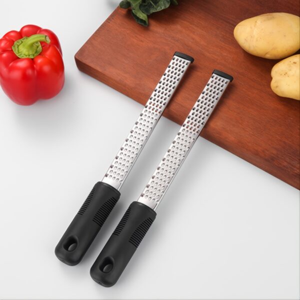 1pc Stainless Steel Lemon Zester & Cheese Grater; Fruit Scraper Planer; Kitchen Gadget - Image 3