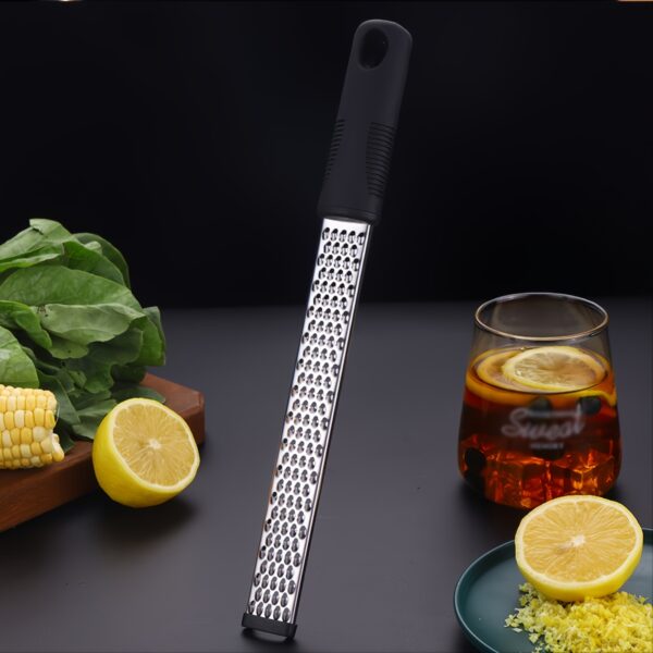 1pc Stainless Steel Lemon Zester & Cheese Grater; Fruit Scraper Planer; Kitchen Gadget - Image 5