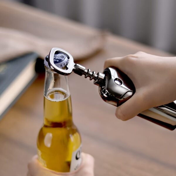 1pc Wing Corkscrew; ; Multifunctional Wine And Beer Corkscrew For Wine Openers With Cork And Beer Bottles; For Wine Lovers; Waiters And Bartenders In The Kitchen Castle Restaurant Bar - Image 3