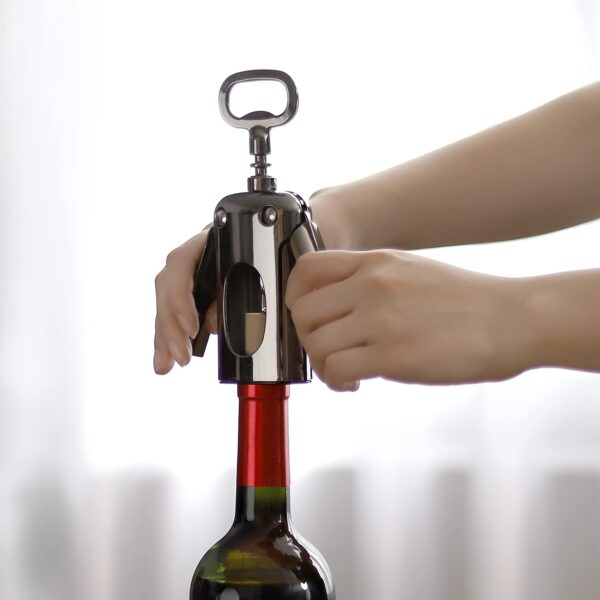 1pc Wing Corkscrew; ; Multifunctional Wine And Beer Corkscrew For Wine Openers With Cork And Beer Bottles; For Wine Lovers; Waiters And Bartenders In The Kitchen Castle Restaurant Bar - Image 4