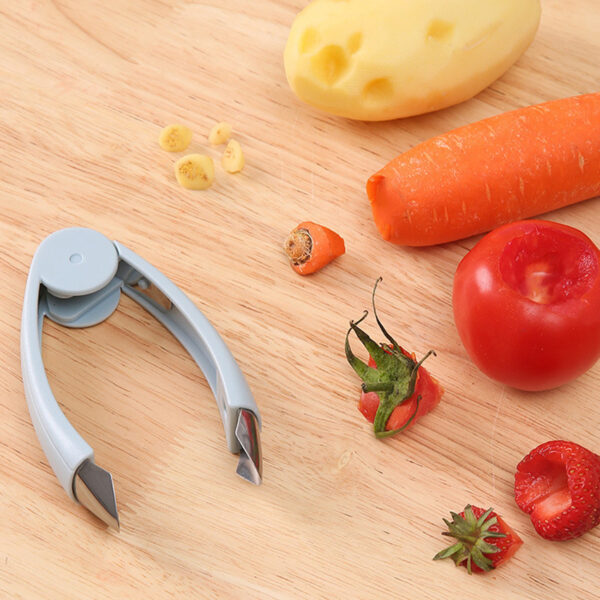 1pc Fruit Remover; Kitchen Tweezers; Strawberry Tomato Remover; Fruit And Vegetable Tools; Random Color - Image 2