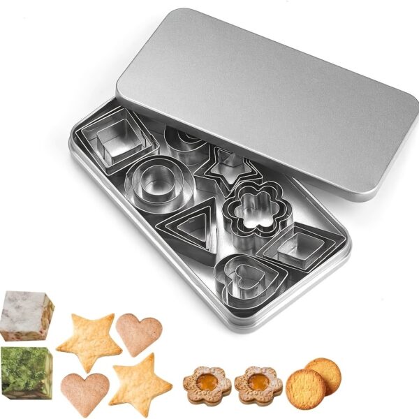 30pcs Mini Cookie Cutter Mold; Biscuit Mold; Fruit Cutting Mold; DIY Kitchen Tools - Image 2