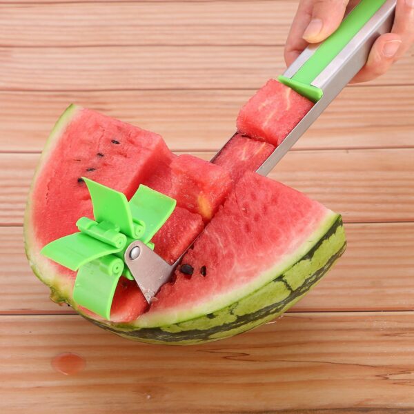 Watermelon Slicer Stainless Steel Watermelon Cubes Windmill Cutter Melon Knife Fruit Tools Kitchen Gadgets - Image 11