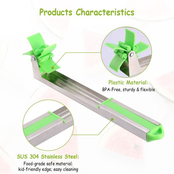 Watermelon Slicer Stainless Steel Watermelon Cubes Windmill Cutter Melon Knife Fruit Tools Kitchen Gadgets - Image 4