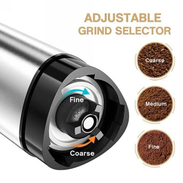 Hand Crank Pepper Conical Burr Grinder Coffee Beans Mill Muller Stainless Steel - Image 10