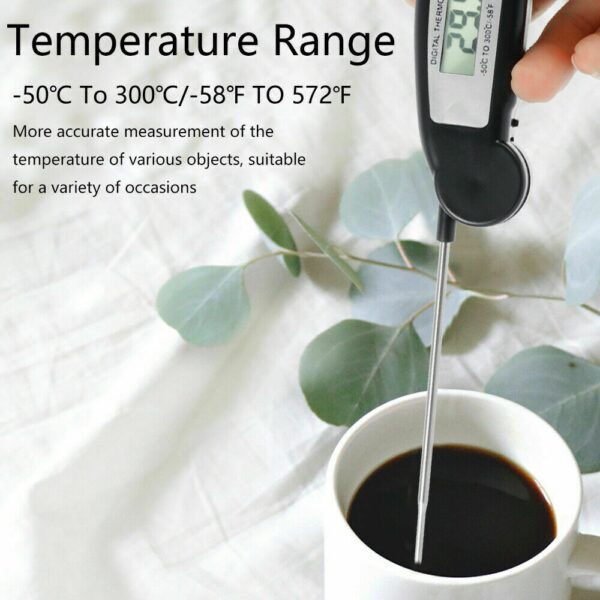 Instant-Read Meat Thermometer Digital Electronic Food Temp Kitchen Cooking Grill - Image 8