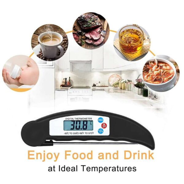 Instant-Read Meat Thermometer Digital Electronic Food Temp Kitchen Cooking Grill - Image 9