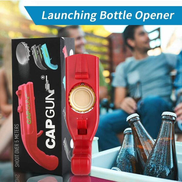 Cap Gun Beer Opener Drink Bottle Opener Launcher Shooter Game For Family Bar - Image 2