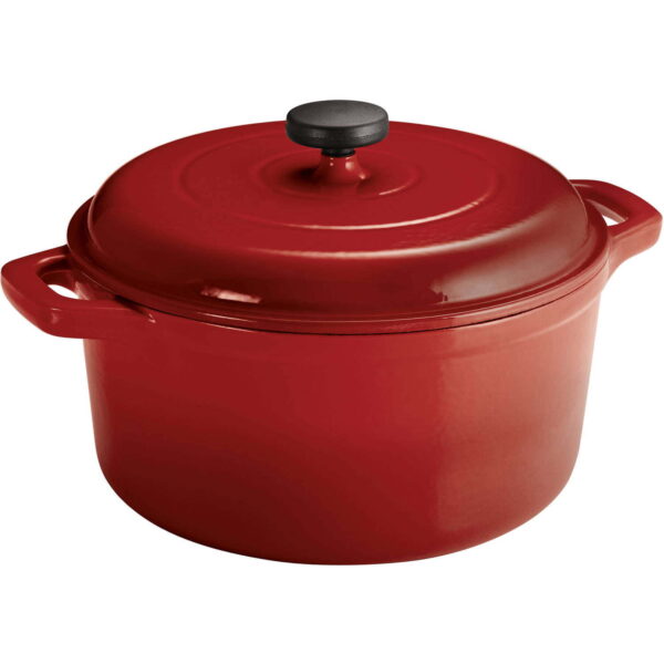 Qt Enameled Round Cast Iron Dutch Oven - Image 4