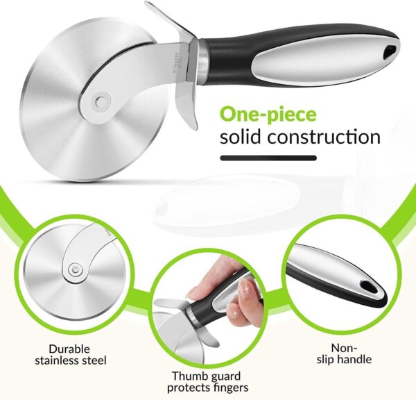 Pizza Cutter WheelPizza Cutter Stainless Steel Pizza Cutter Wheel Super Pizza Slicer - Image 7