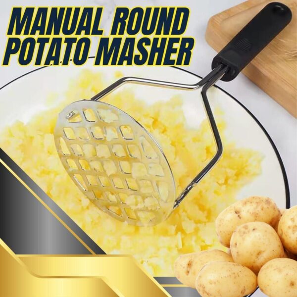 Potato Masher Stainless Steel Wire Masher, Potato Press Smasher Mashed Potatos - Image 10