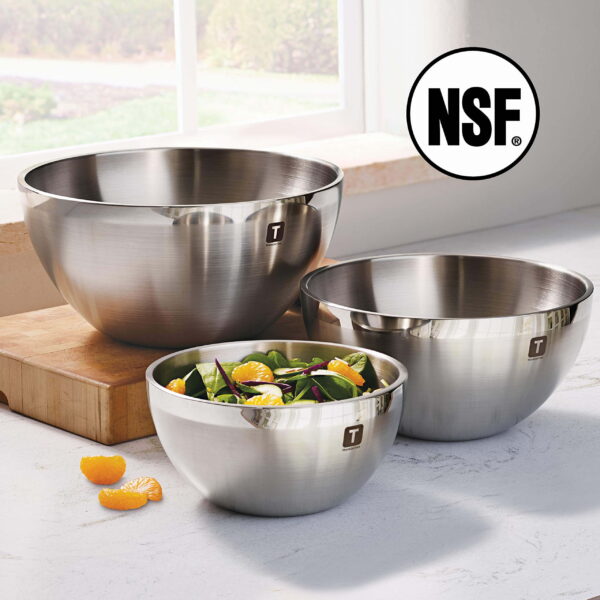 Tramontina 3 Pk Stainless Steel Mixing Bowls - Image 2