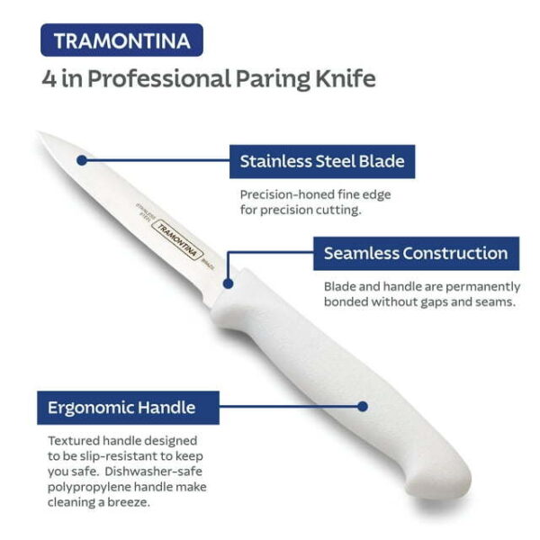 Tramontina Pro-Series 4" Kitchen Paring Knife - Image 3