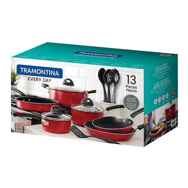 Everyday 13 Pc Enamel Nonstick Cookware Set - Image 3