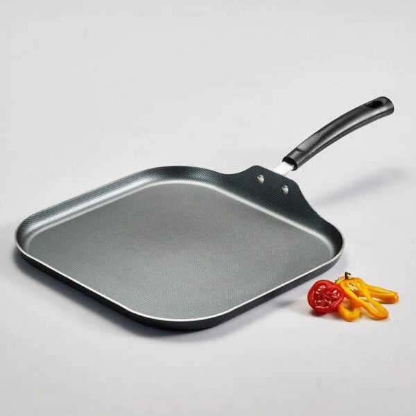 Tramontina PrimaWare 11" Non-Stick Steel Gray Square Griddle - Image 3