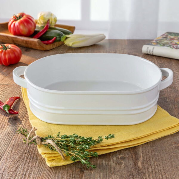 Better Homes & Gardens Porcelain Oval Bakeware Serve Dish, Oven to Table - Image 2