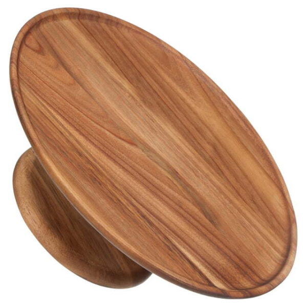 Better Homes & Gardens Acacia Wood Round Cake Stand - Image 3