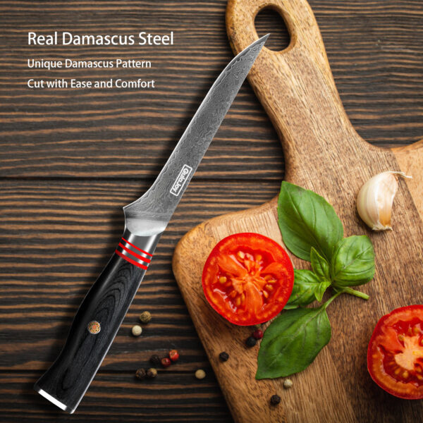 Qulajoy VG10 Chef Knife, 67-Layers Japanese Damascus Knife, 8 Inch Kitchen Knife With Ergonomic Handle, Razor Slicing Knife For Meat, Vegetable - Image 11