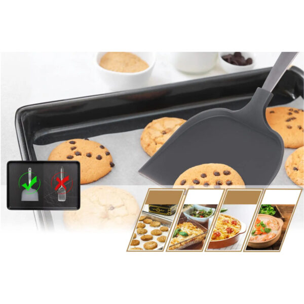 Cookie Sheets Non-stick Baking Sheet Set With Non-stick Jelly Roll Pan;  Rack;  Cookie Scoop;  Spatula - Image 7