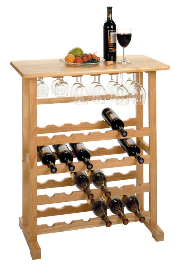 24-Bottle Wine Rack Natural - Image 2