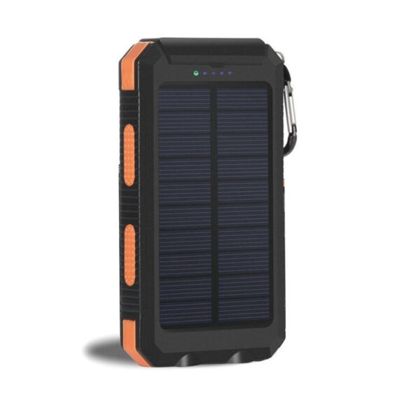 10000mAh Portable Fast Charging Power Bank 2USB Solar Charging with Flashlight For iPhone Xiaomi Android - Image 10