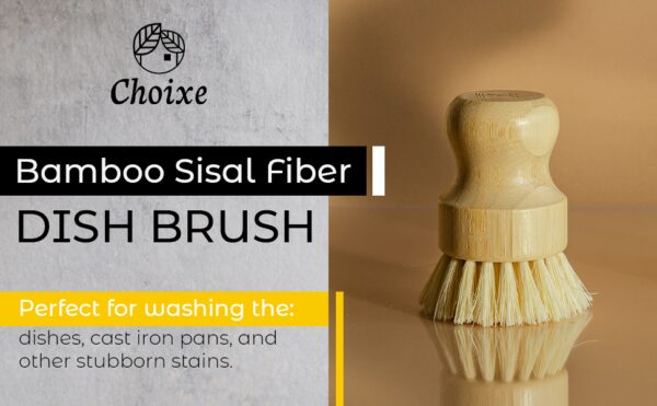 Bamboo Sisal Fiber Dish Brush - Image 2