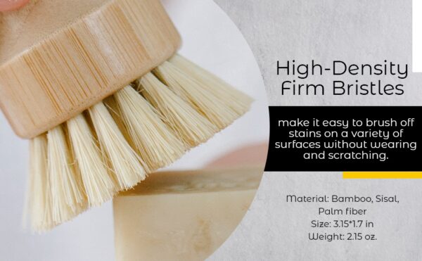 Bamboo Sisal Fiber Dish Brush - Image 3