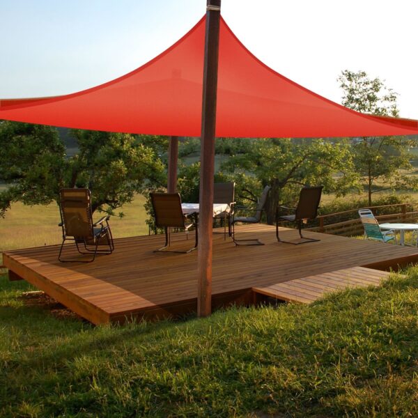 20'x23' Rectangle Sun Shade Sail/ Watermalon Red - Image 7