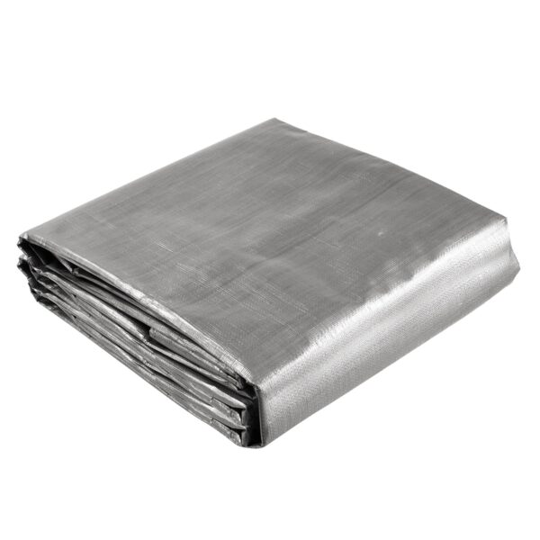 16x20ft Heavy Duty Poly Tarp/ Silver+Black - Image 3