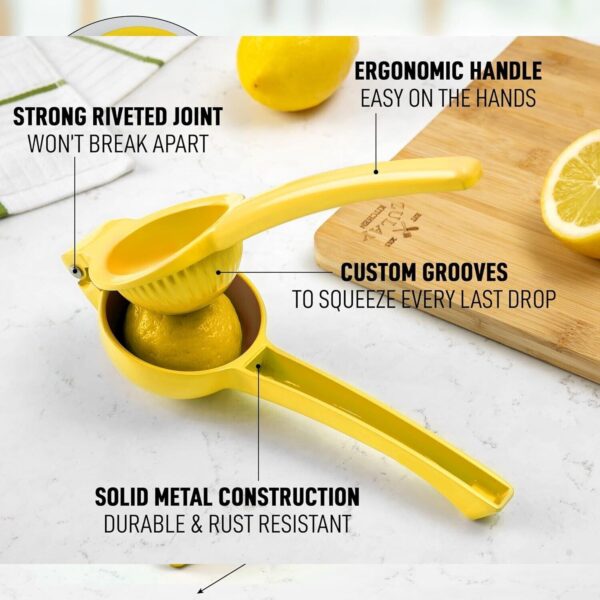 Heavy Duty Metal Orange Citrus Lemon Squeezer Manual Fruit Juicer Press Tool - Image 9