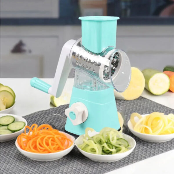 Multifunctional Roller Vegetable Cutter Hand Crank Home Kitchen Shredder Potato Grater - Image 6