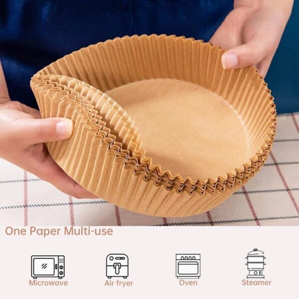 100pcs Air Fryer Liners Disposable Paper Liner For Roasting Microwave - Image 4