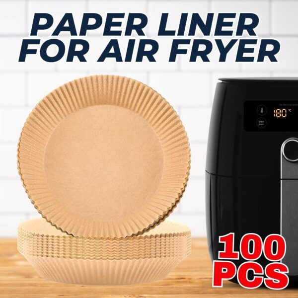 100pcs Air Fryer Liners Disposable Paper Liner For Roasting Microwave - Image 10