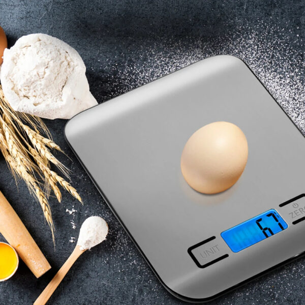 Kitchen Scale Stainless Steel Weighing For Food Diet Postal Balance Measuring LCD Precision Electronic Scales - Image 2