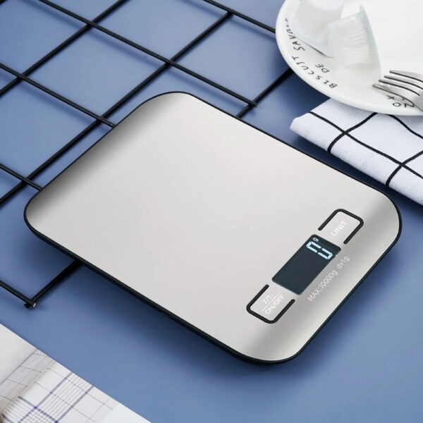 Kitchen Scale Stainless Steel Weighing For Food Diet Postal Balance Measuring LCD Precision Electronic Scales - Image 3