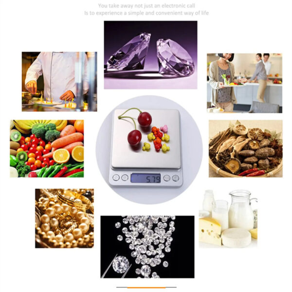 Digital Kitchen Scale 3000g/ 0.1g Small Jewelry Scale Food Scales Digital Weight Gram and Oz Digital Gram Scale with LCD/ Tare - Image 6