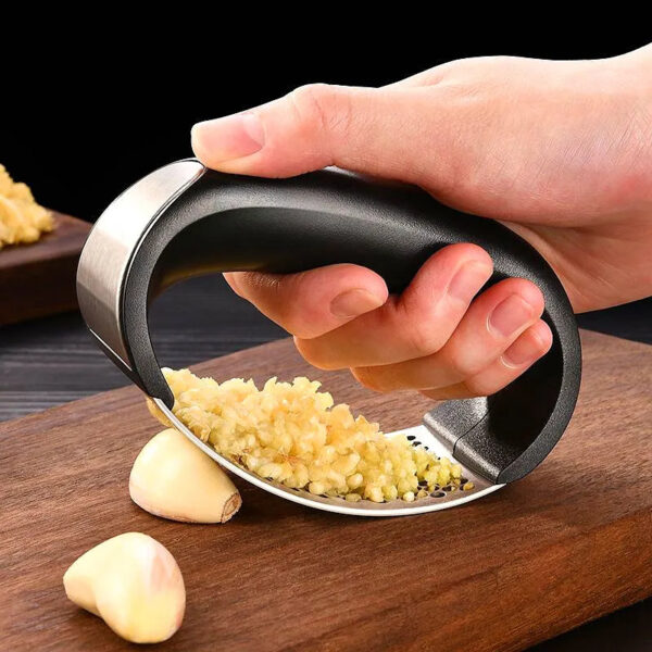 Stainless Steel Garlic Press Crusher Manual Garlic Mincer Chopping Garlic Tool Fruit Vegetable Tools Kitchen Accessories Gadget - Image 2