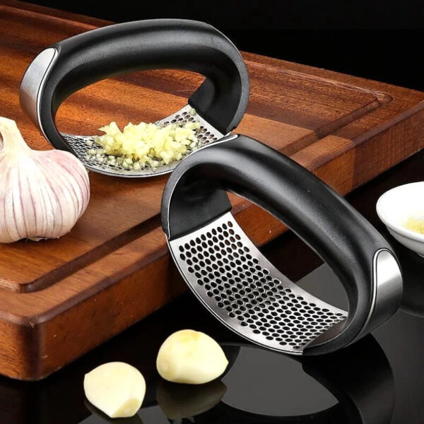 Stainless Steel Garlic Press Crusher Manual Garlic Mincer Chopping Garlic Tool Fruit Vegetable Tools Kitchen Accessories Gadget - Image 3