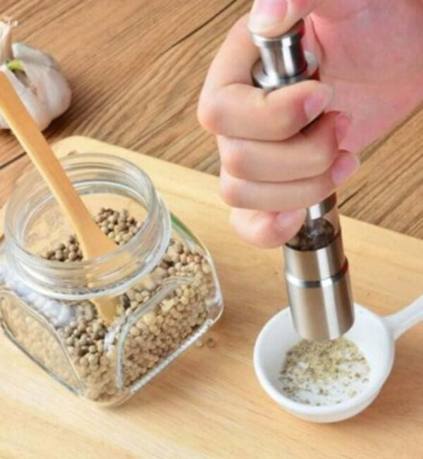 Premium Stainless Steel Salt and Pepper Spice Grinder - Image 2