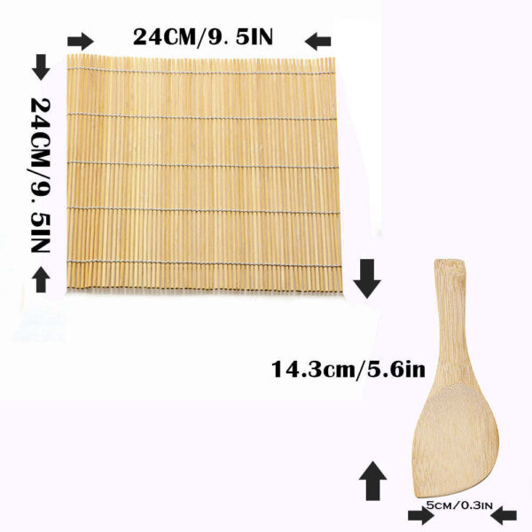 Bamboo Sushi Rolling Mat Set ( 2 Sets) - Image 7