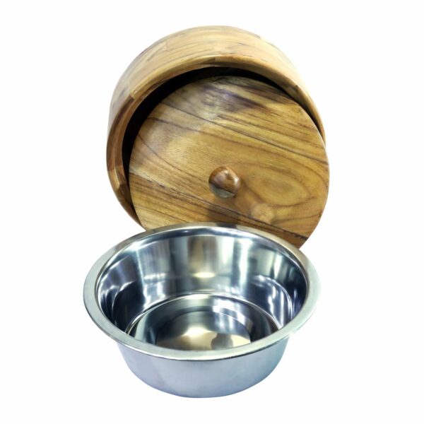 WILLART Teak Wood Hot Pot Tortilla Chapati Casserole Box - Image 4