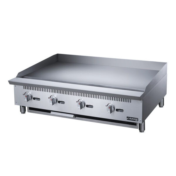 48" Griddler (24" Depth)  4-Burner Commercial  Griddle in Stainless Steel  with 4  legs - Image 2